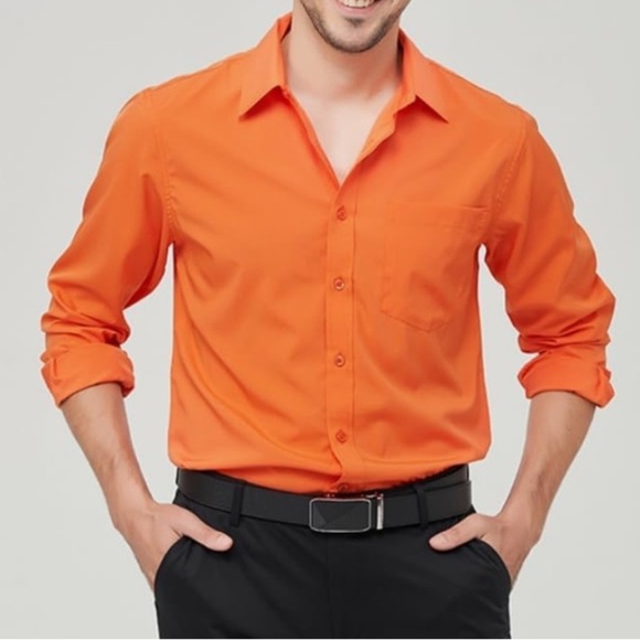Giorgio Brutini Other - Giorgio bruntini men’s orange button down shirt‎